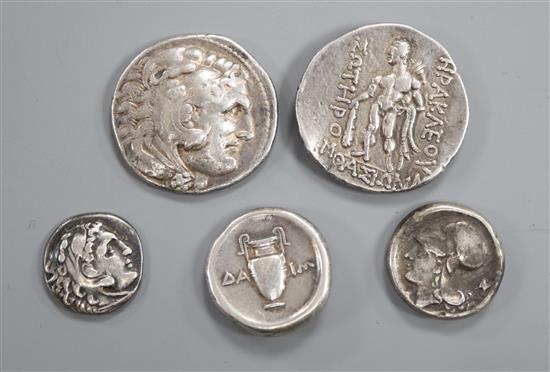 Ancient Greek silver coinage, (5)